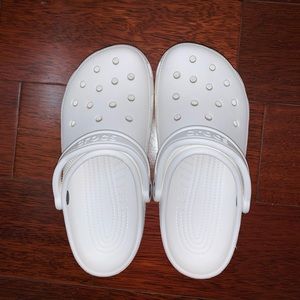 Women’s white crocs